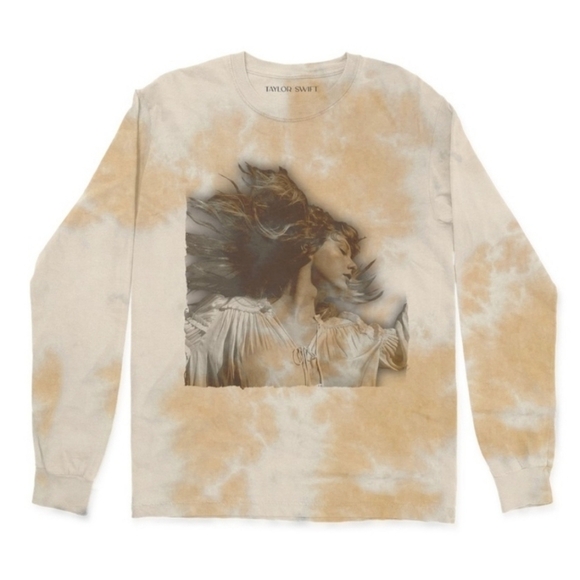 Taylor Swift Fearless (Taylor's Version) Tie Dye Long Sleeve Shirt L - Picture 1 of 4